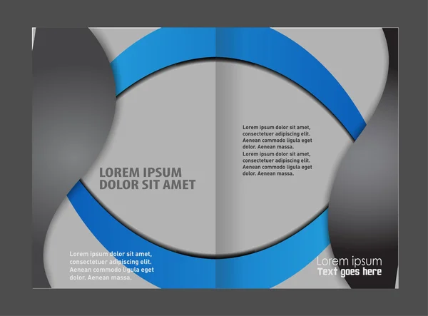 Plantilla vectorial de diseño abstracto para cartel de portada de folleto en tamaño A4 — Vector de stock
