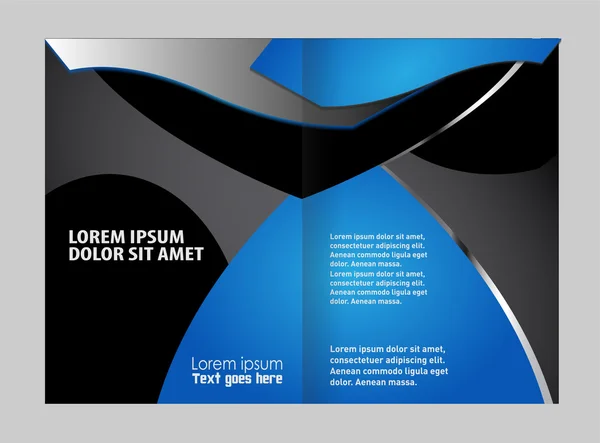 Folleto de negocios vectorial, diseño de plantilla de folleto — Vector de stock