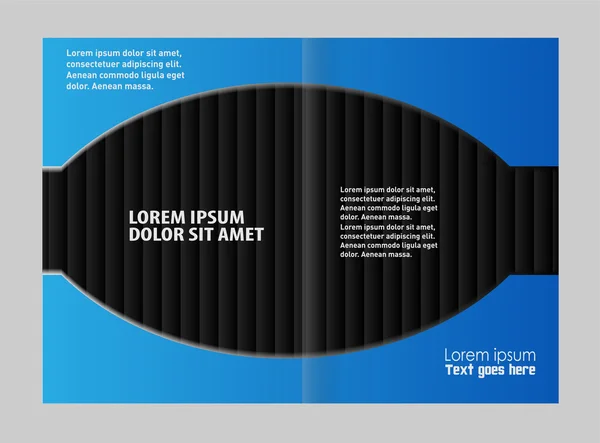 向量空双折小册子打印模板 — 图库矢量图片