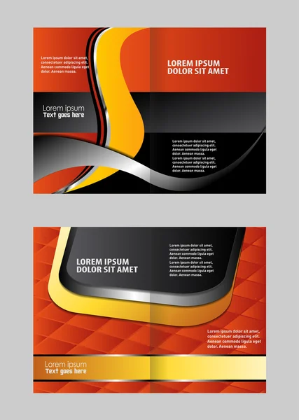 Vector abstracte sjabloonontwerp brochure — Stockvector