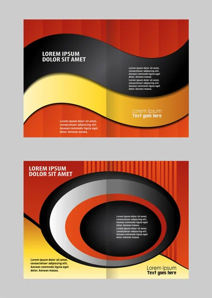 Vector leeg brochure sjabloon ontwerpelementen — Stockvector