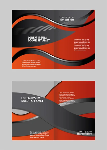 Professionelle Business-Flyer, Corporate Broschüre Design-Vorlage — Stockvektor