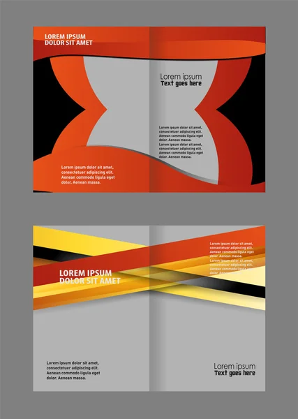Brochure bi-fold sjabloon — Stockvector