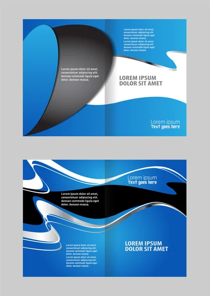 Corporate bi Brochure vouwen vectorillustratie — Stockvector