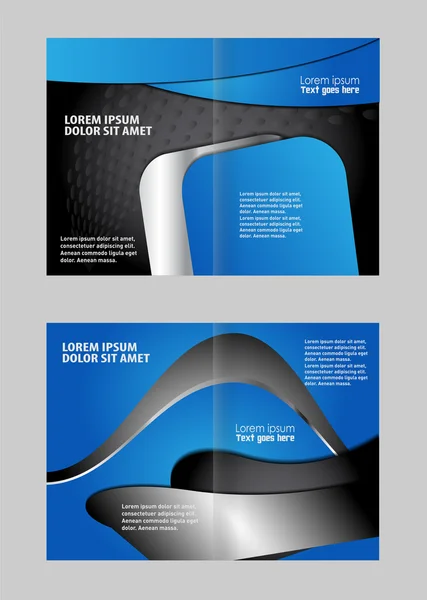 Bi-Fold Brochure Design — Stock Vector