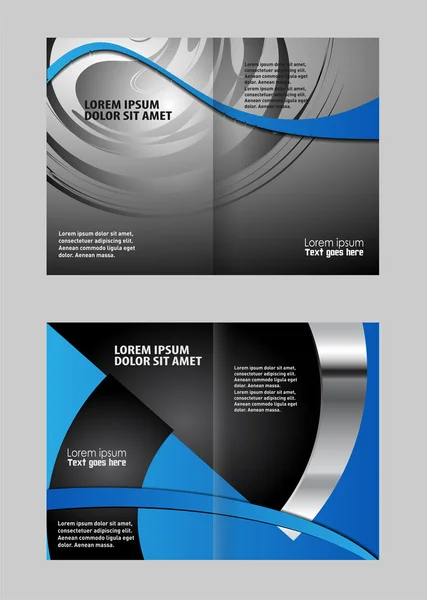 Corporate bi Brochure vouwen vectorillustratie — Stockvector