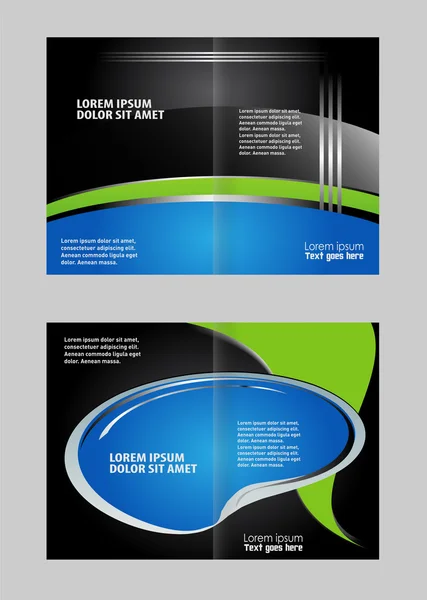 Vector brochure template design — Stock Vector