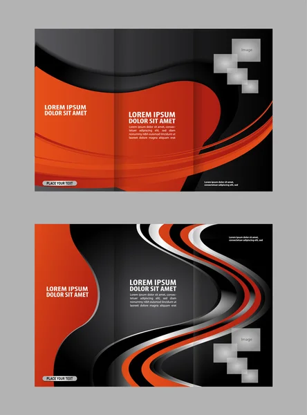 Oranje brochure sjabloon — Stockvector