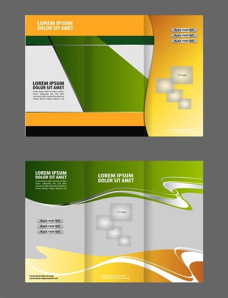 Modèle de conception de brochure tech — Image vectorielle
