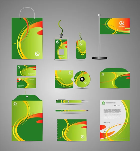 Pappersvaror design mall abstract — Stock vektor