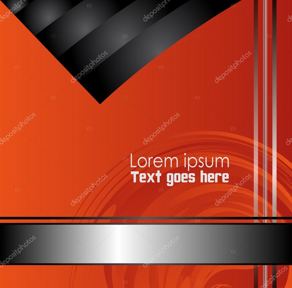 Orange, black paper background overlap dimension vector illustration message board for text and