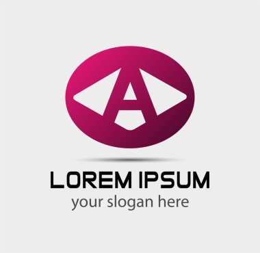 Soyut mektup bir simgesi