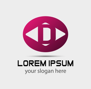 Soyut mektup d simgesi