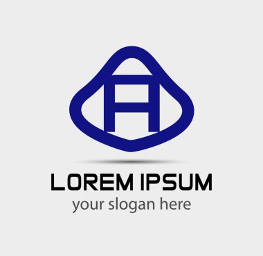 A Harfi Logo Tasarım Şablonu