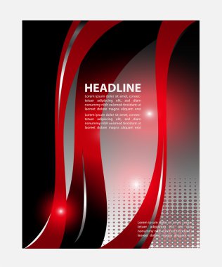 Raporu yıllık broşür afiş Poster kapak için vektör tasarımı