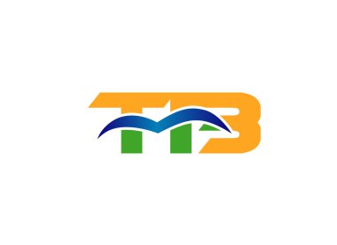 Tb harf logo tasarım vektör illüstrasyon şablonu