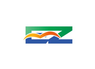 QC mektup logo tasarım vektör çizim şablonu