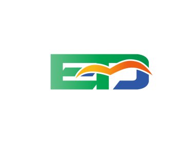 QC mektup logo tasarım vektör çizim şablonu