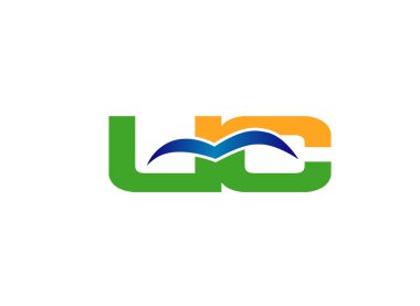 Mektup L ve C logo vektör