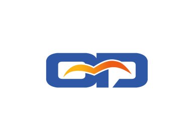 Odletter logo tasarım vektör çizim şablonu