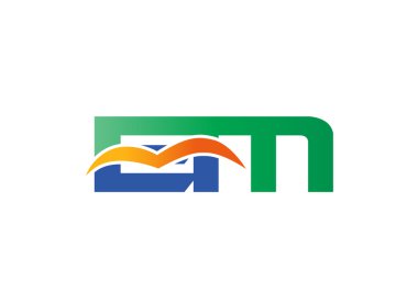 QC mektup logo tasarım vektör çizim şablonu