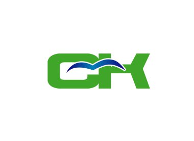 Zarif siyah ve altın alfabe C ve K harfi logosu. Vektör çizim