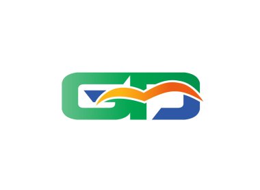 GD mektup logo vektör tasarım şablonu