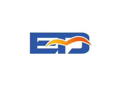 Ed Logo tasarım vektör şablonu