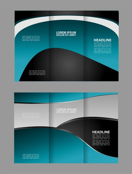 Brochure ontwerpsjabloon. Abstracte achtergrond. voor business, onderwijs, reclame. Driebladige brochure bewerkbare afdrukbare vectorillustratie — Stockvector