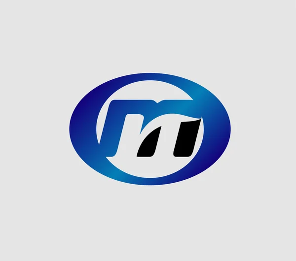 M harfi logo tasarım şablonu elementleri — Stok Vektör