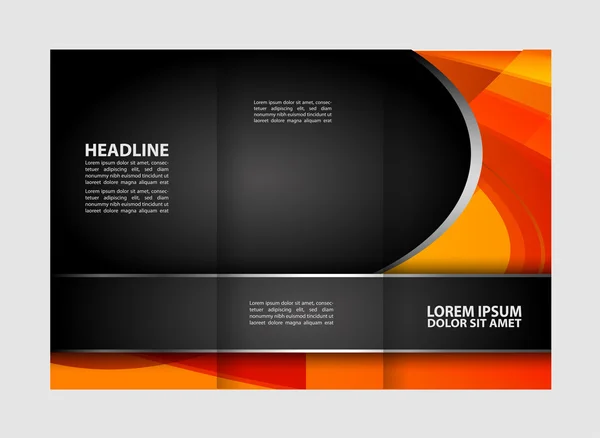 Stijlvolle presentatie van business poster, magazine cover, design layout template — Stockvector