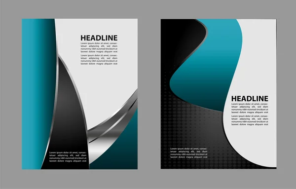 Professionelle Design-Layout-Vorlage oder Corporate Banner Design. Zeitschriftencover, Verlags- und Printpräsentation. Abstrakter Vektorhintergrund. — Stockvektor