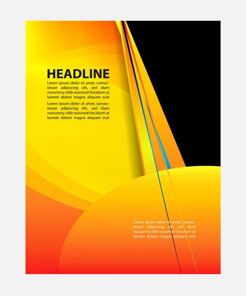 Brochure Flyer ontwerp sjabloon vector — Stockvector