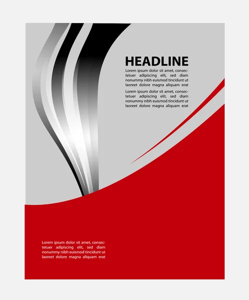 Векторный дизайн для обложки ежегодного плаката брошюры — стоковый вектор