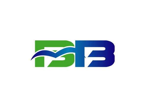 Elegante logotipo de letras B y B en letras negras y doradas. BB ilustración vectorial — Vector de stock