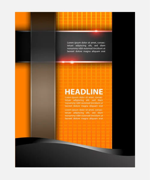 Vector business brochure, flyer template — Stock Vector