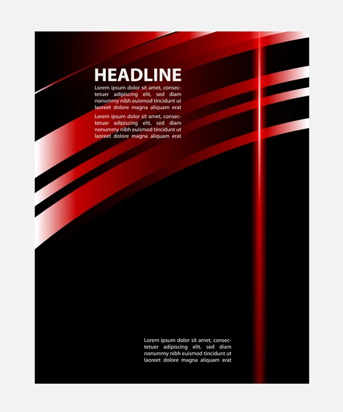 Illustrated colorful layout with abstraction. Magazine cover, business brochure template. — Stock Vector