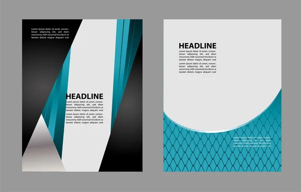 Professional business design layout template or corporate banner design. Magazine cover, publishing and print presentation. Abstract vector background. — Stock Vector