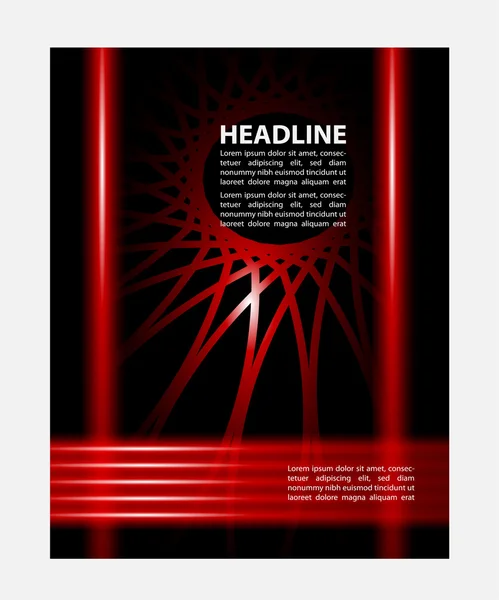 Mise en page colorée illustrée avec abstraction. Couverture de magazine, modèle de brochure d'affaires. — Image vectorielle