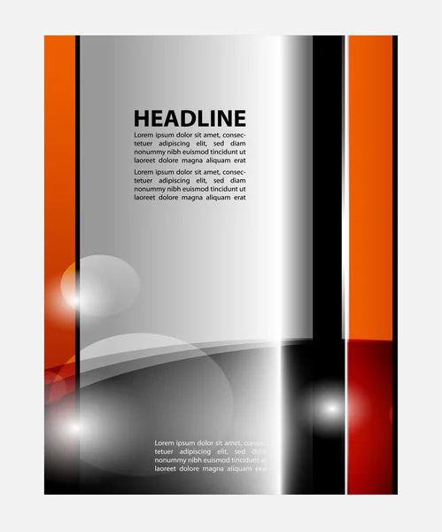 Brochure vettoriale Flyer design Layout template, design tecnologico — Vettoriale Stock