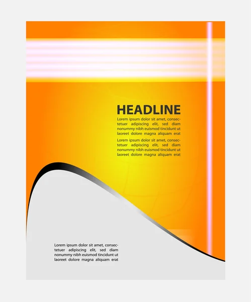 Elegante presentación de póster de negocios, portada de revista, plantilla de diseño — Vector de stock