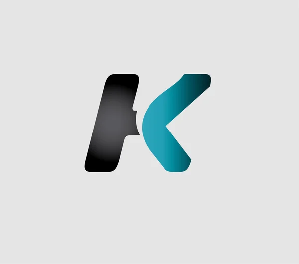 Елементи шаблону дизайну логотипу літери K — стоковий вектор