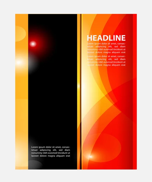 Elegante presentazione di poster aziendale, copertina della rivista, modello di layout di design — Vettoriale Stock