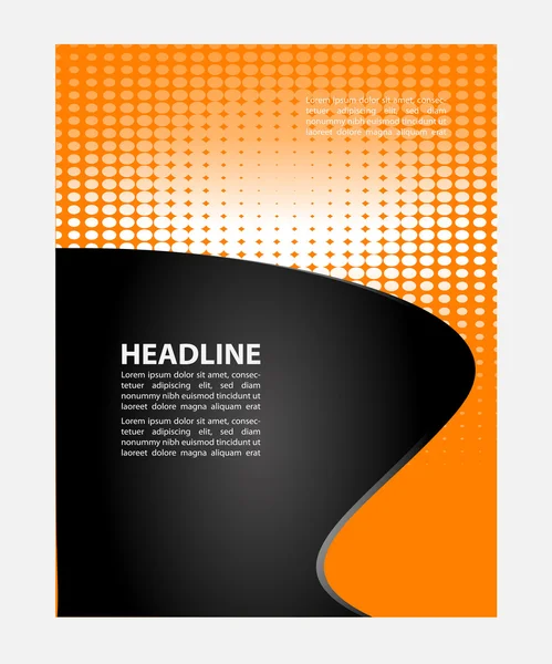 Snygg presentation av affisch, tidningsomslag, design layout mall — Stock vektor