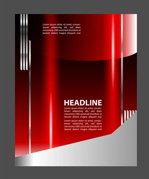 Brochure vettoriale Flyer design Layout template, design tecnologico — Vettoriale Stock