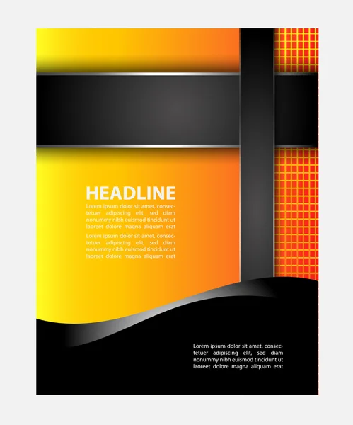 Vector business brochure, flyer template — Stock Vector