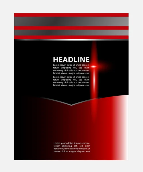 Vektor Brochure Flyer design šablonu rozložení, technologie a design — Stockový vektor