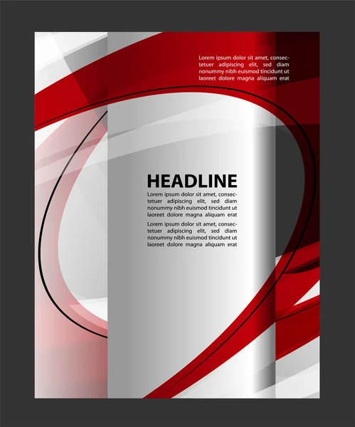 Brochure vettoriale Flyer design Layout template, design tecnologico — Vettoriale Stock