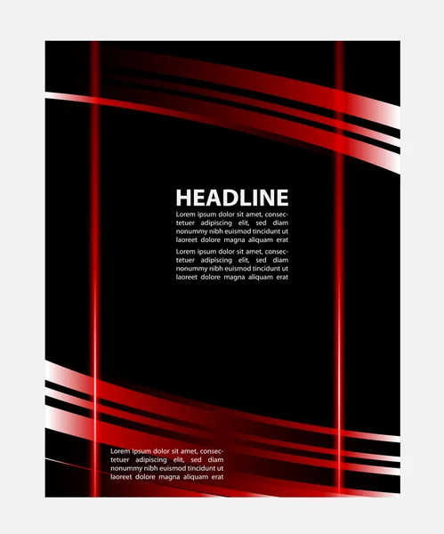 Brochure vettoriale Flyer design Layout template, design tecnologico — Vettoriale Stock