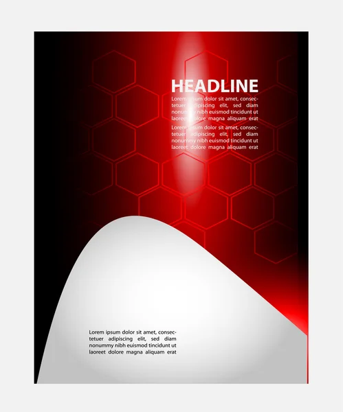 Vector Brochure Flyer design Layout template, technology design — Stock Vector